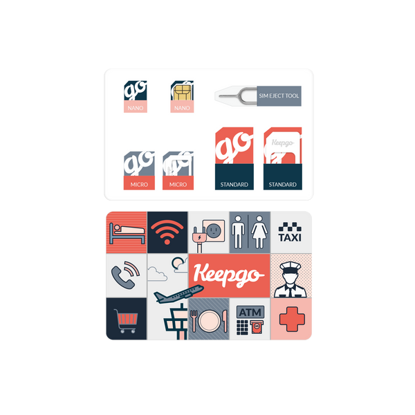 Buy international SIM Card for travel with Lifetime Prepaid Keepgo